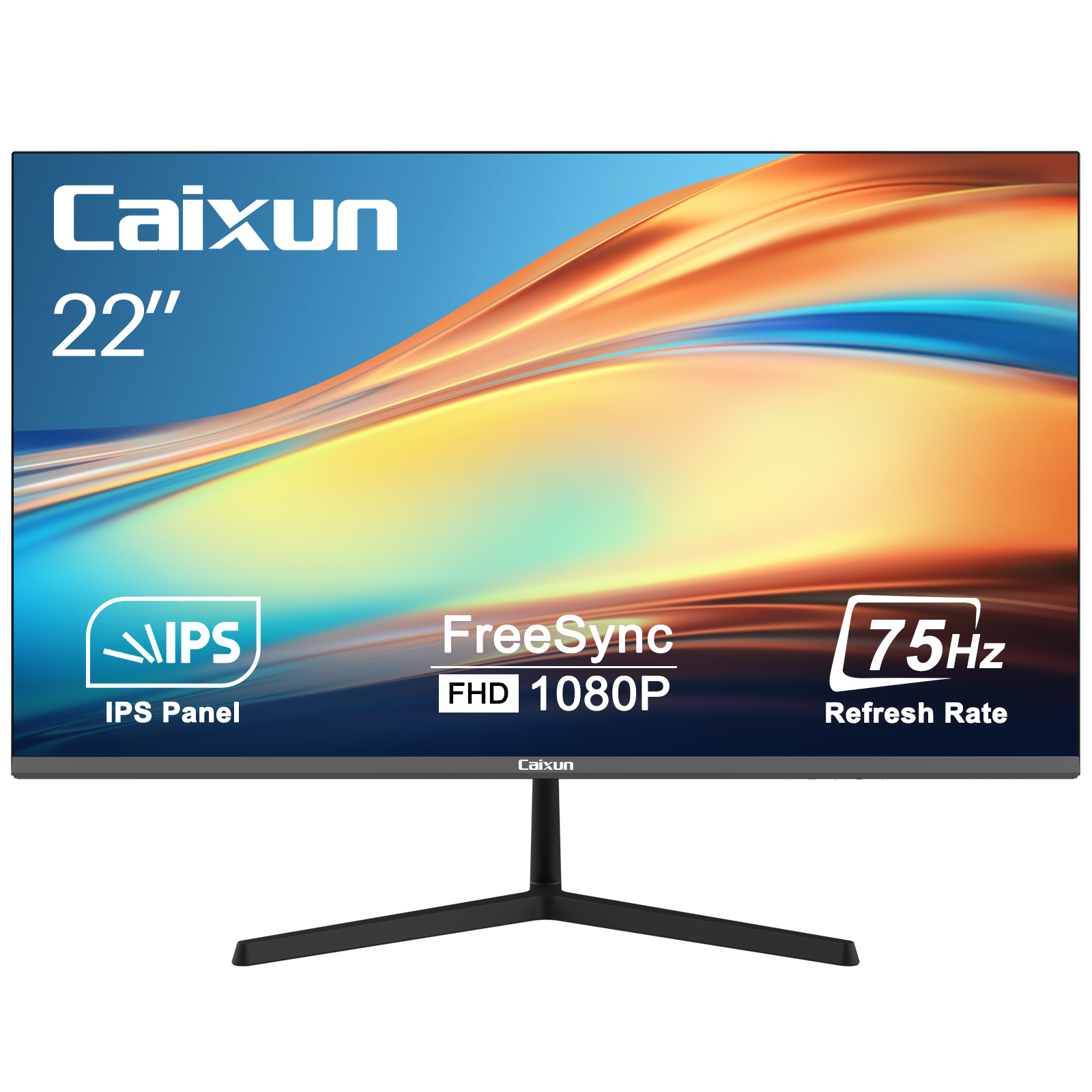 Caixun Écran PC Gaming 24 100Hz, IPS, FHD 1080P, HDMI DP Type-C