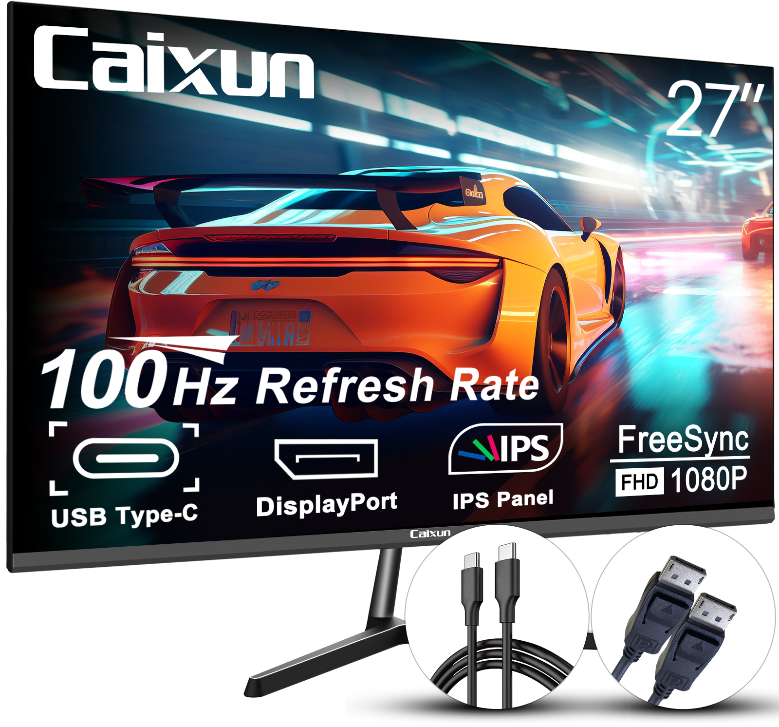 Caixun TV 24 Pouces, LED HD Téléviseur avec 3 HDMI et 2 USB, Triple Tuner  (DVB-T/T2/C/S/S2), TV et Moniteur à Double Usage, EC24T1H…